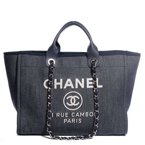 chanel deauville canvas tote bag blue|chanel deauville tote bag organizer.